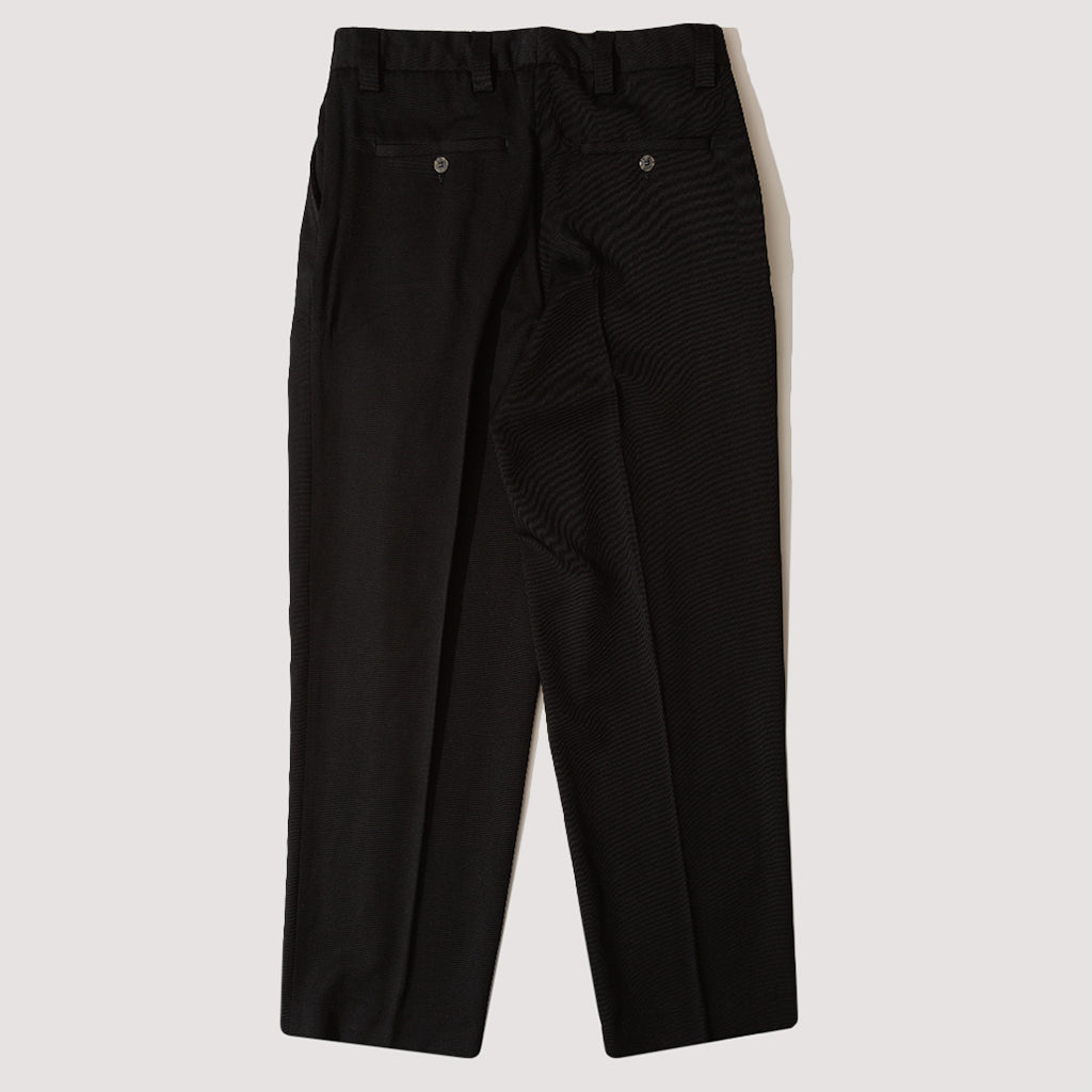 Deep pleat wool trousers black – TOTEME