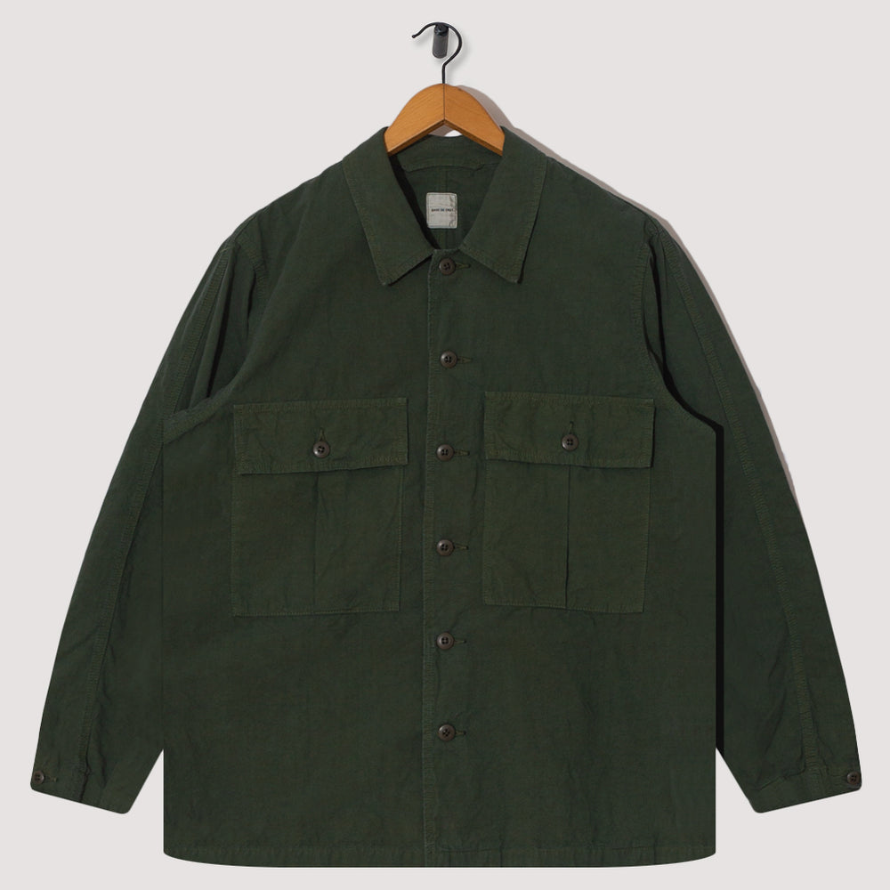 Work Shirt - Olive | Sage De Cret | Peggs & Son.