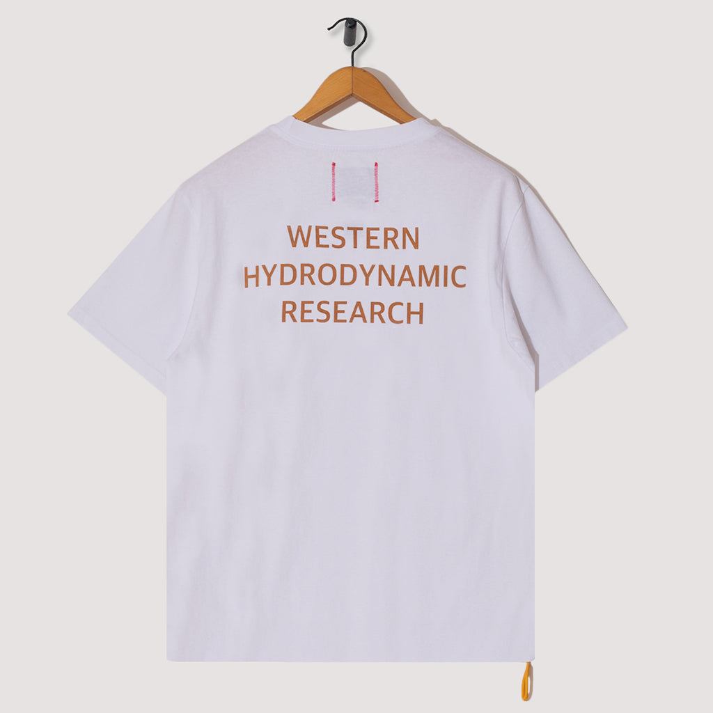 Worker Tee - White | Western Hydrodynamic Research | Peggs & Son.