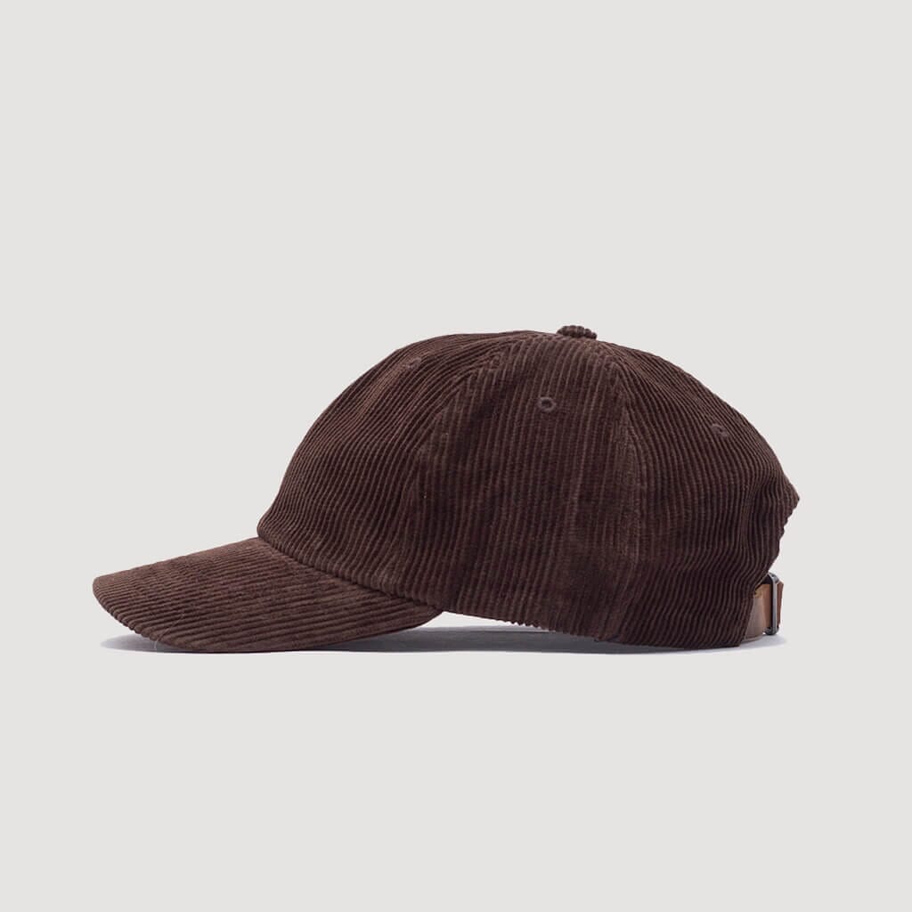 Wide Wale Corduroy Sports Cap - Espresso | Norse Projects | Peggs