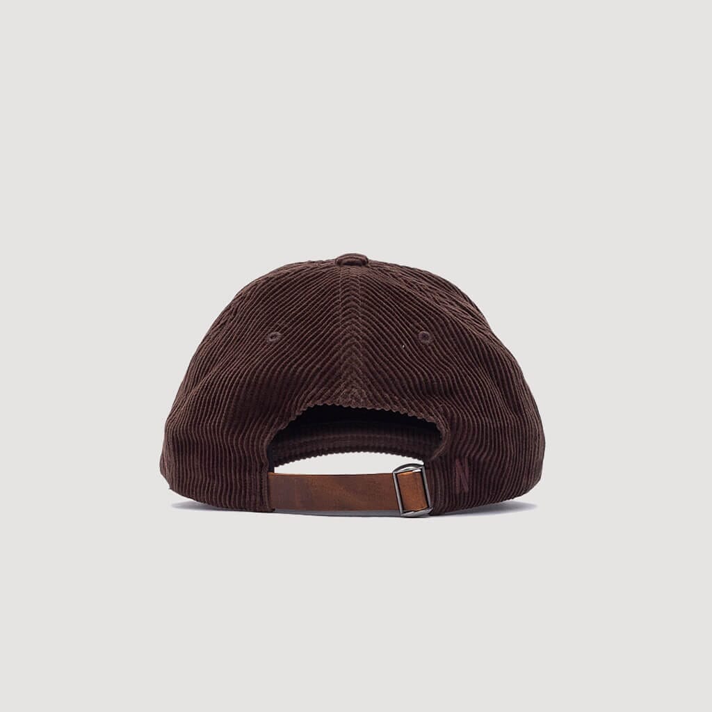 Wide Wale Corduroy Sports Cap - Espresso | Norse Projects | Peggs