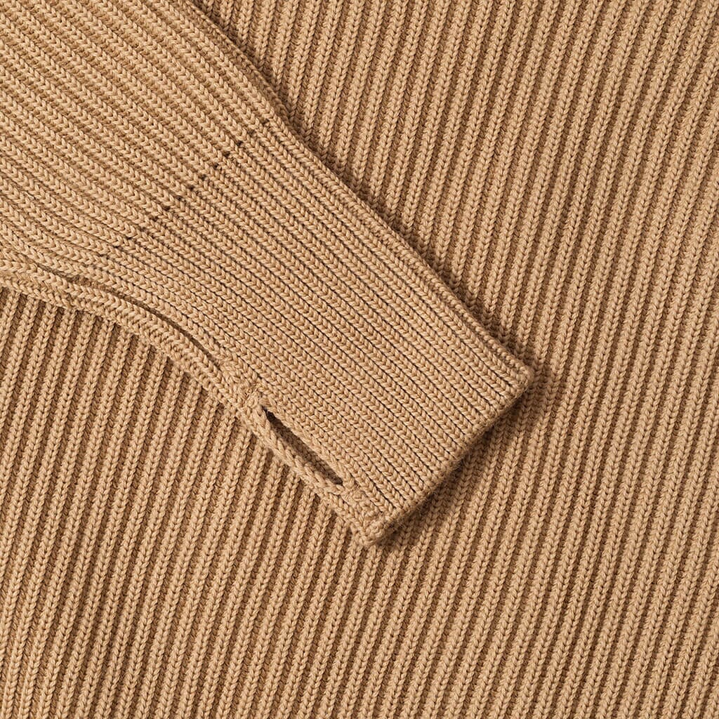 Navy Crewneck - Camel | Andersen Andersen | Peggs & Son.