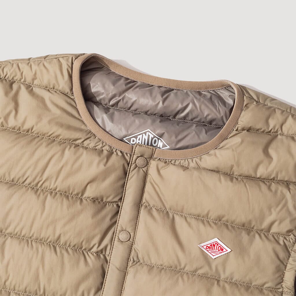 Down Crewneck Vest - Sand Beige