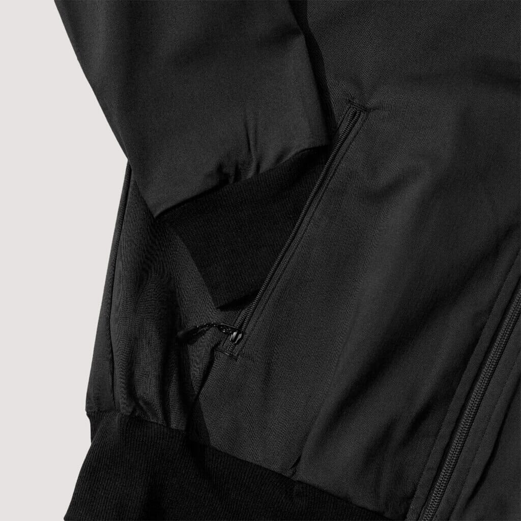 Track Jacket Stretch Twill - Black | Battenwear | Peggs & Son.