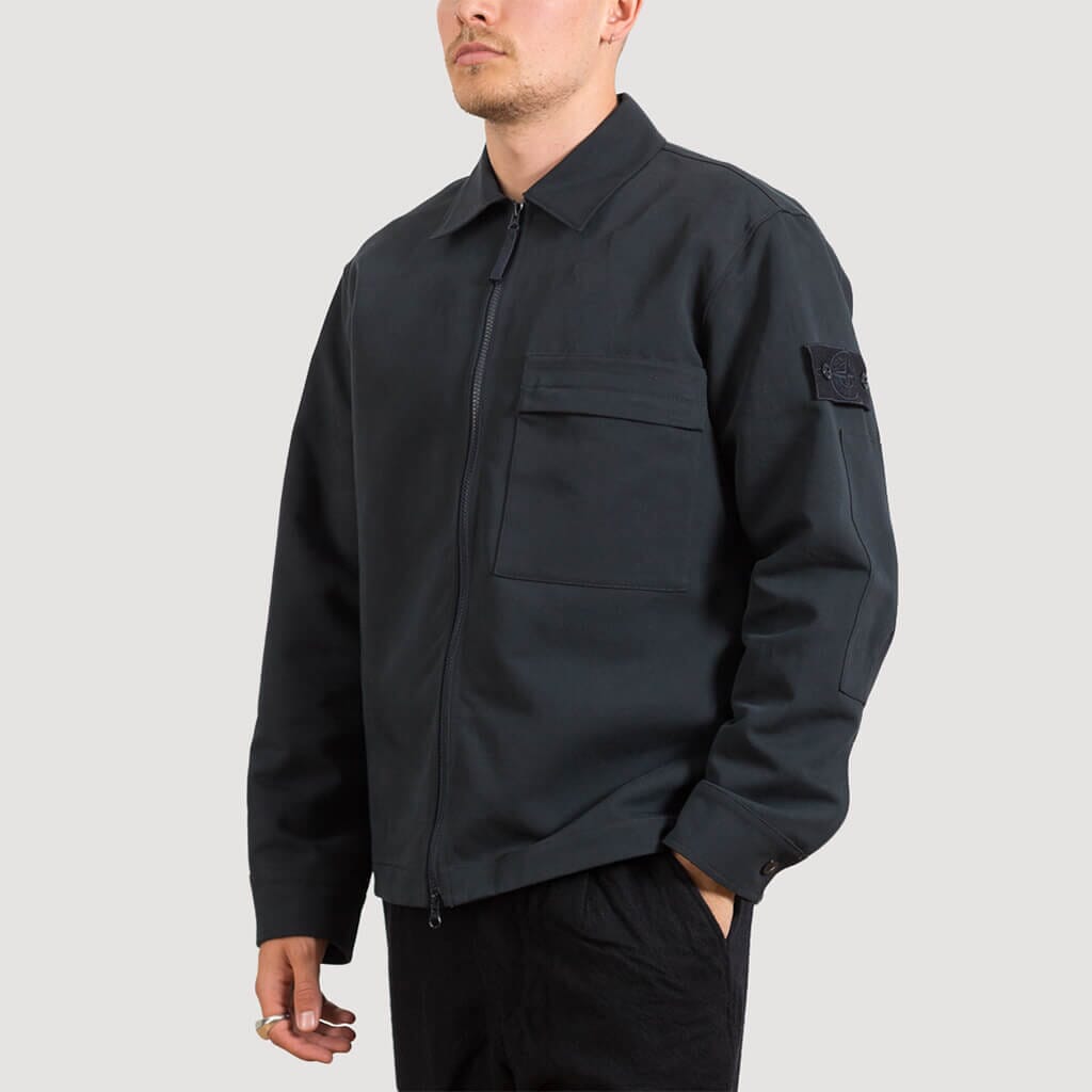 Zip Overshirt - Navy (V0020)