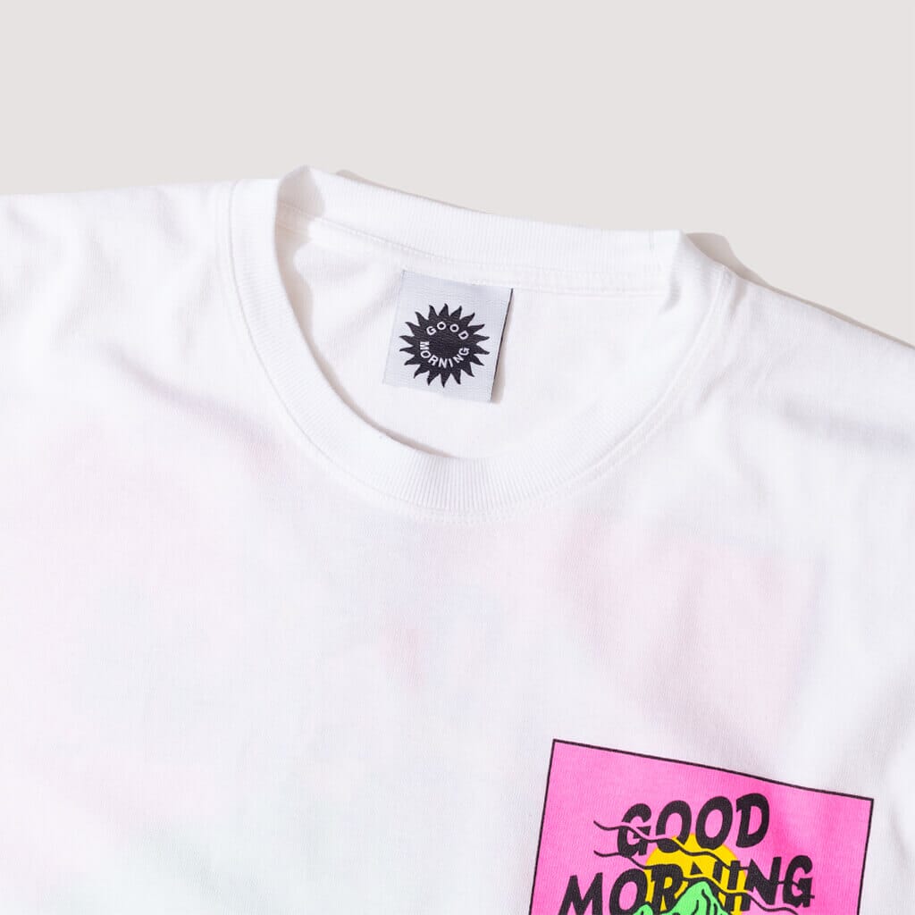 Fergadelic Mountain Tee - White | Good Morning Tapes | Peggs & Son.