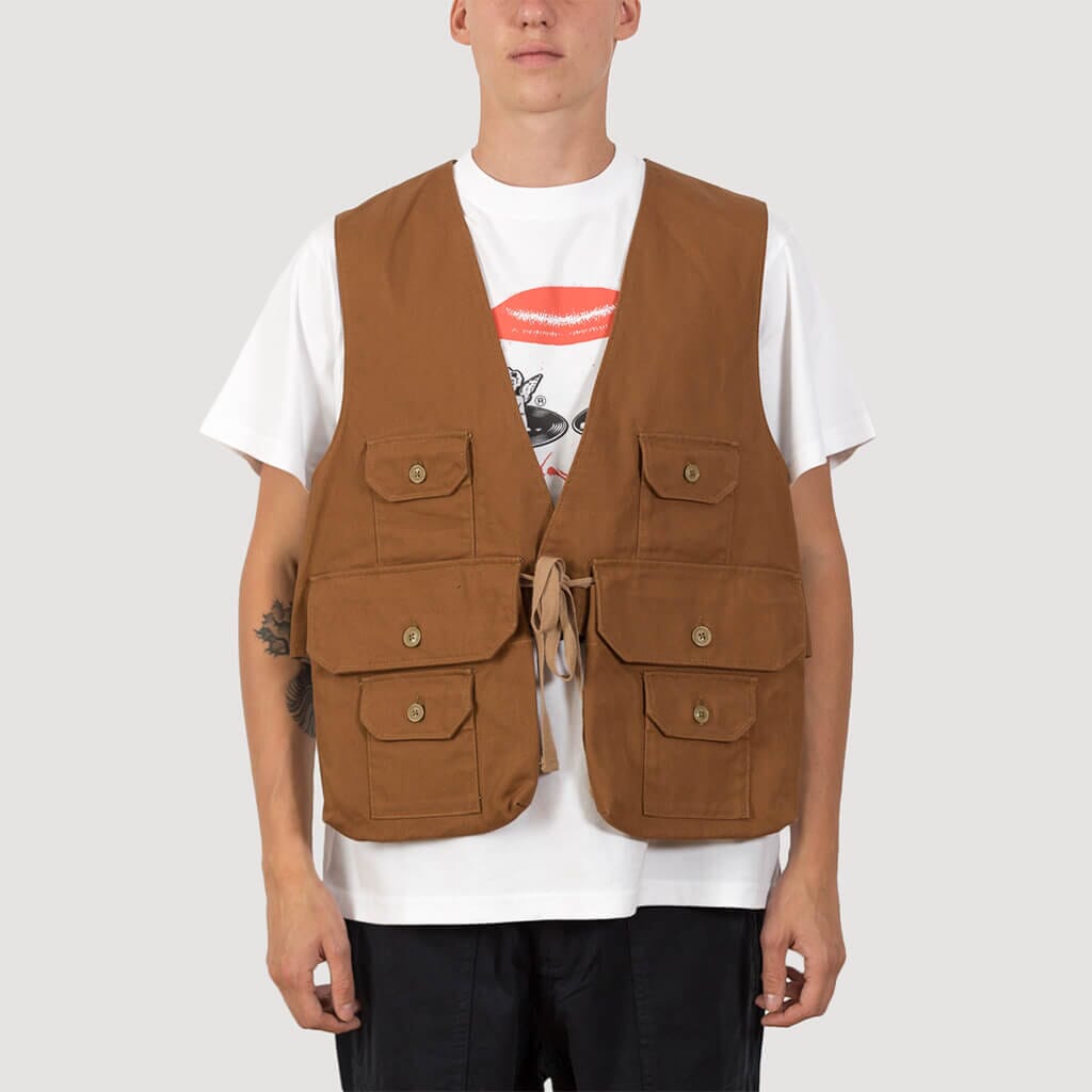 Fowl Vest - Brown | Engineered Garments | Peggs & Son.