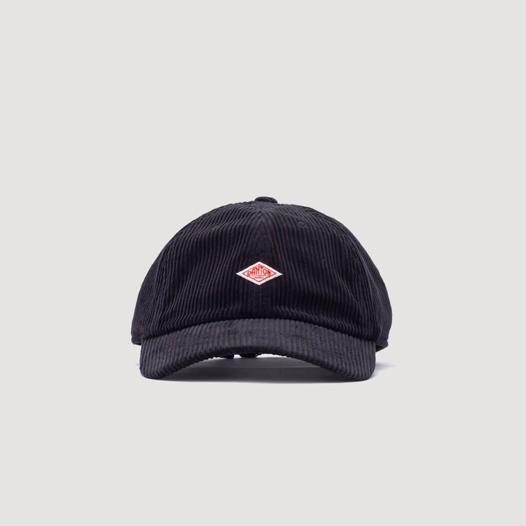 Corduroy 6 Panel Cap - Black