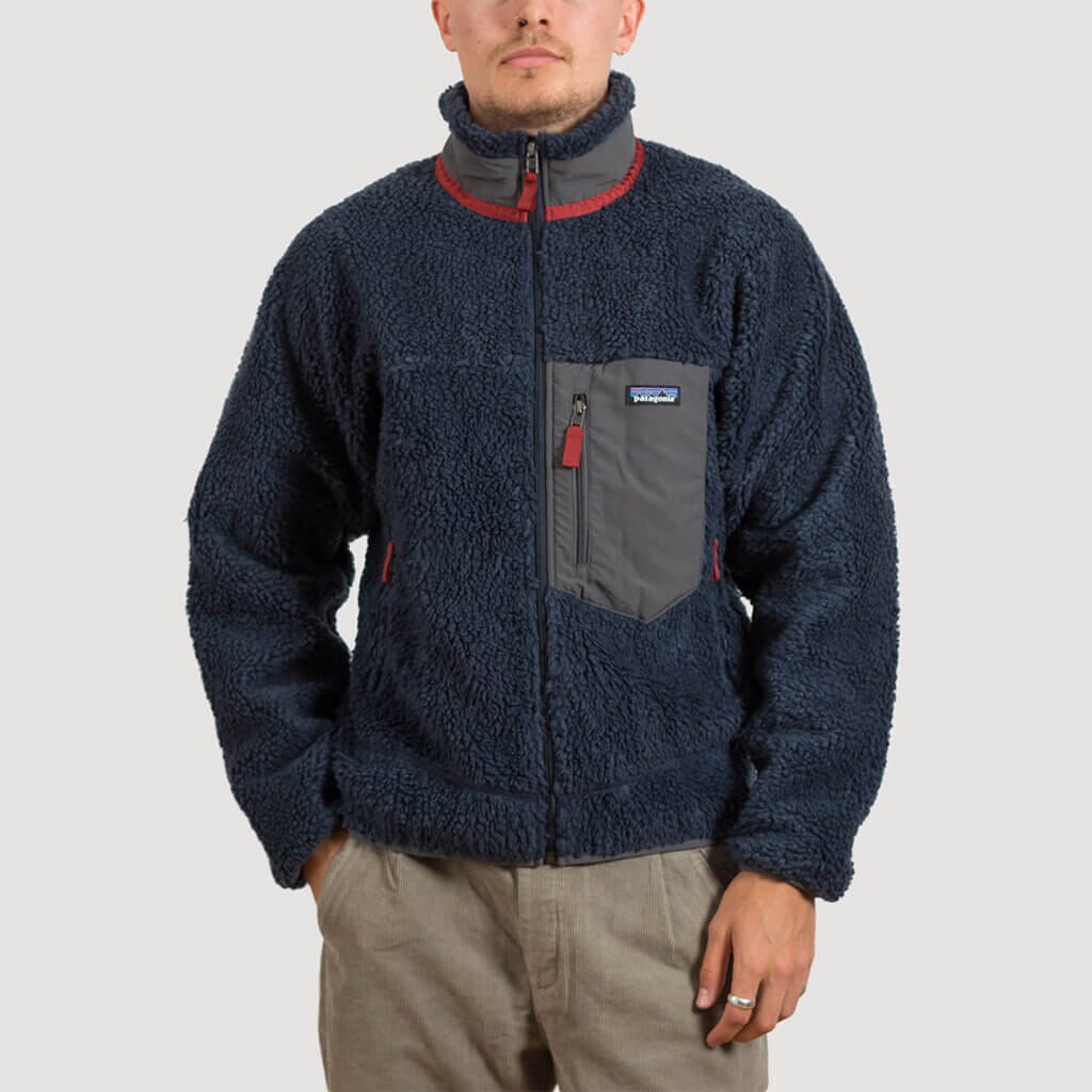 Retro X Jacket - New Navy/Wax Red | Patagonia | Peggs & Son.