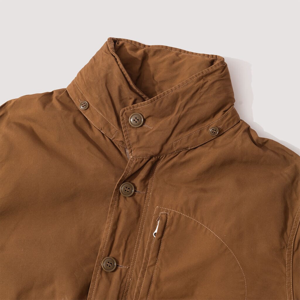 Waxed Field Half Coat - Beige