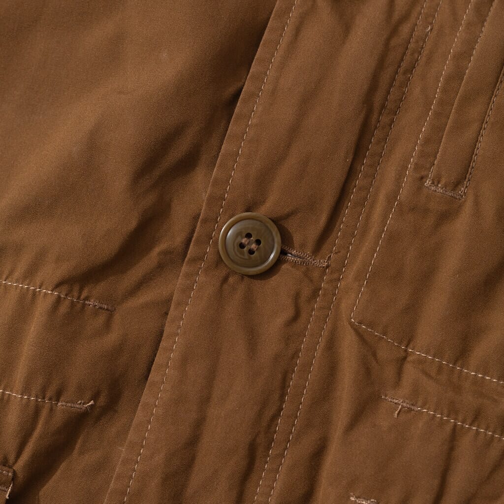 Waxed Field Half Coat - Beige