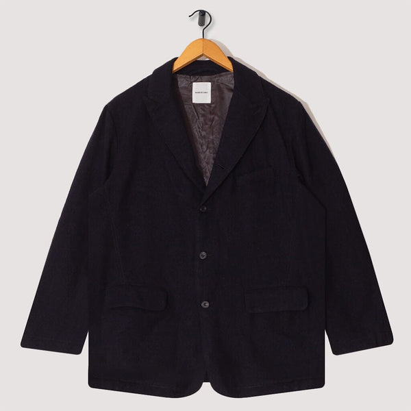 Peaked Lapel Jacket - Navy | Sage De Cret | Peggs & Son.