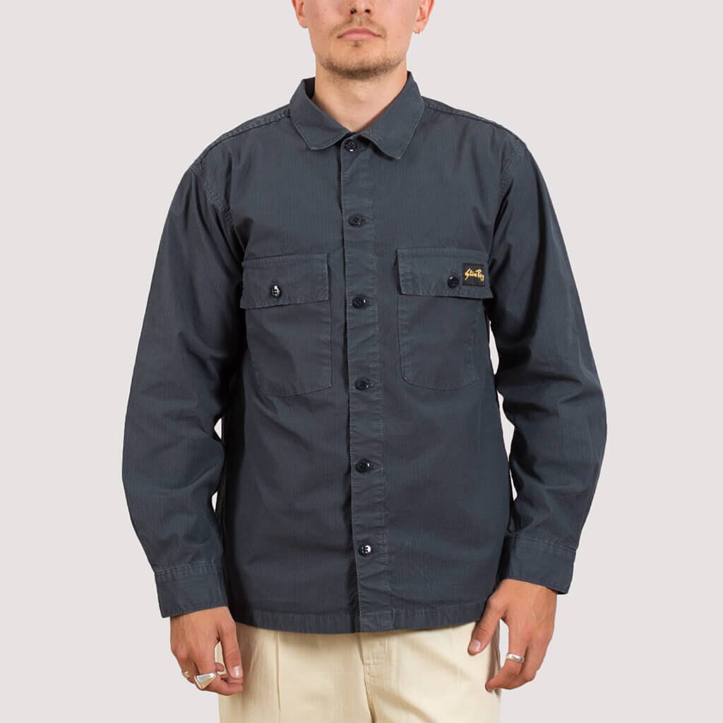 CPO Shirt - Navy Ripstop | Stan Ray | Peggs & Son.